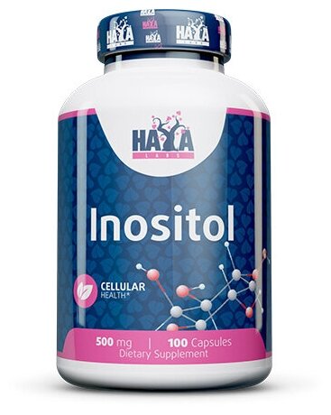 Haya Labs Inositol (Инозитол) 500 мг 100 капсул