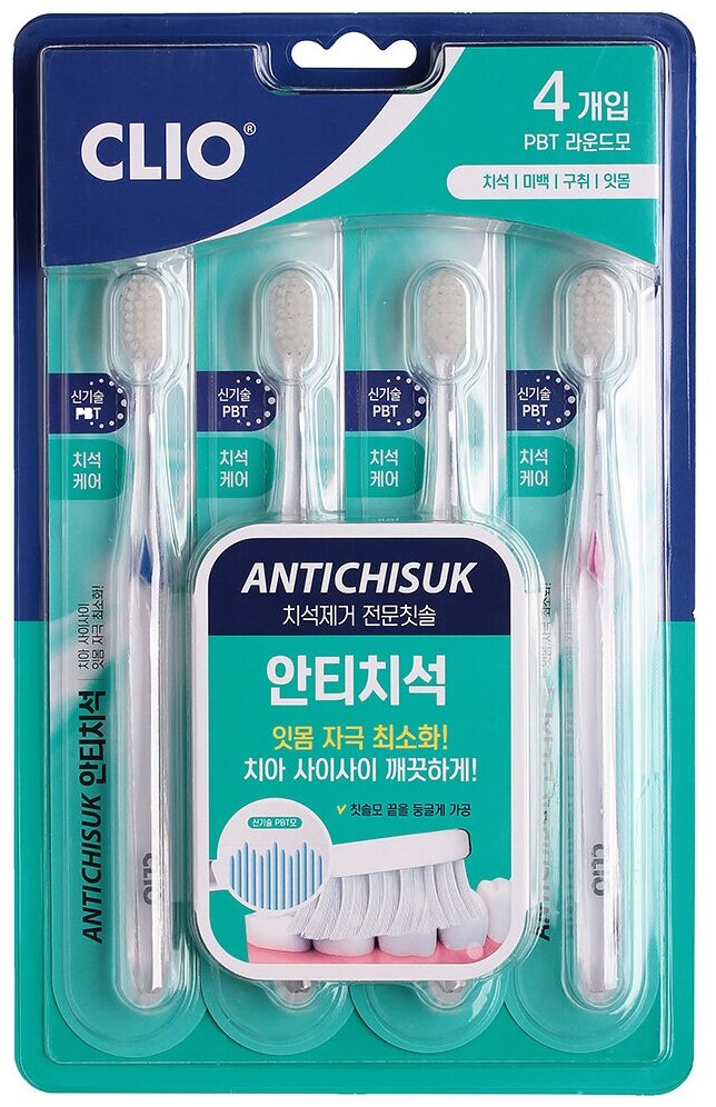 CLIO Набор щеток зубных Antichisuk New MLR Toothbrush (5ea)
