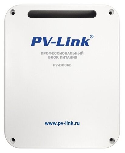 PV-DC3Ab PV-Link v.211 - блок питания стабилизированный, DC 12 В, 3 А, АКБ 7,1 А·ч в комплекте, всепогодное IP66, встроенная защита
