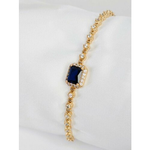 фото Браслет xuping jewelry, размер 19 см., золотой, синий