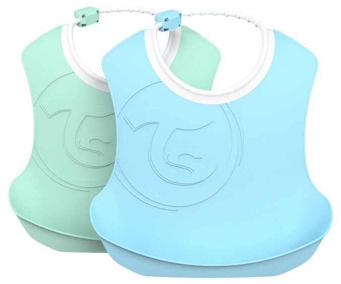   Twistshake (Bib)    2 .     (Pastel Blue Green).  4+m.