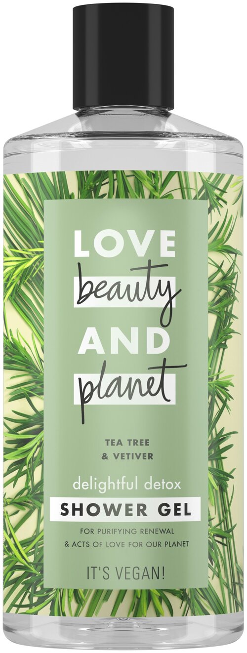 Гель для душа Love Beauty and Planet Чайное дерево и ветивер, 400 мл, 430 г