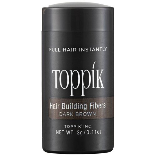 Toppik Загуститель волос Hair Building Fibers, dark brown пудра загуститель для волос брюнет toppik 3г