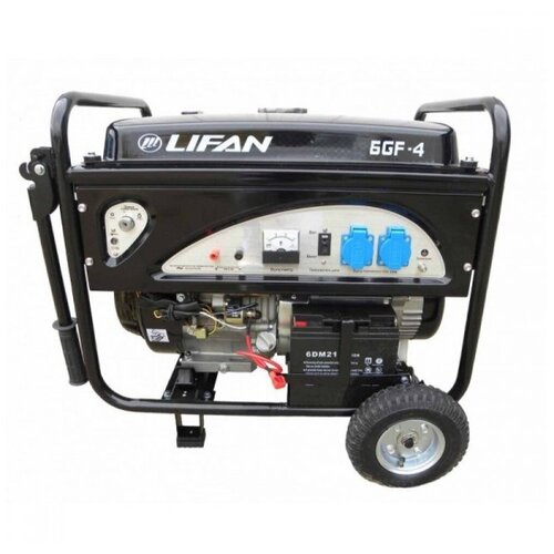 бензиновый генератор lifan 6gf 4 Бензиновый генератор LIFAN 6GF-4, (6500 Вт)