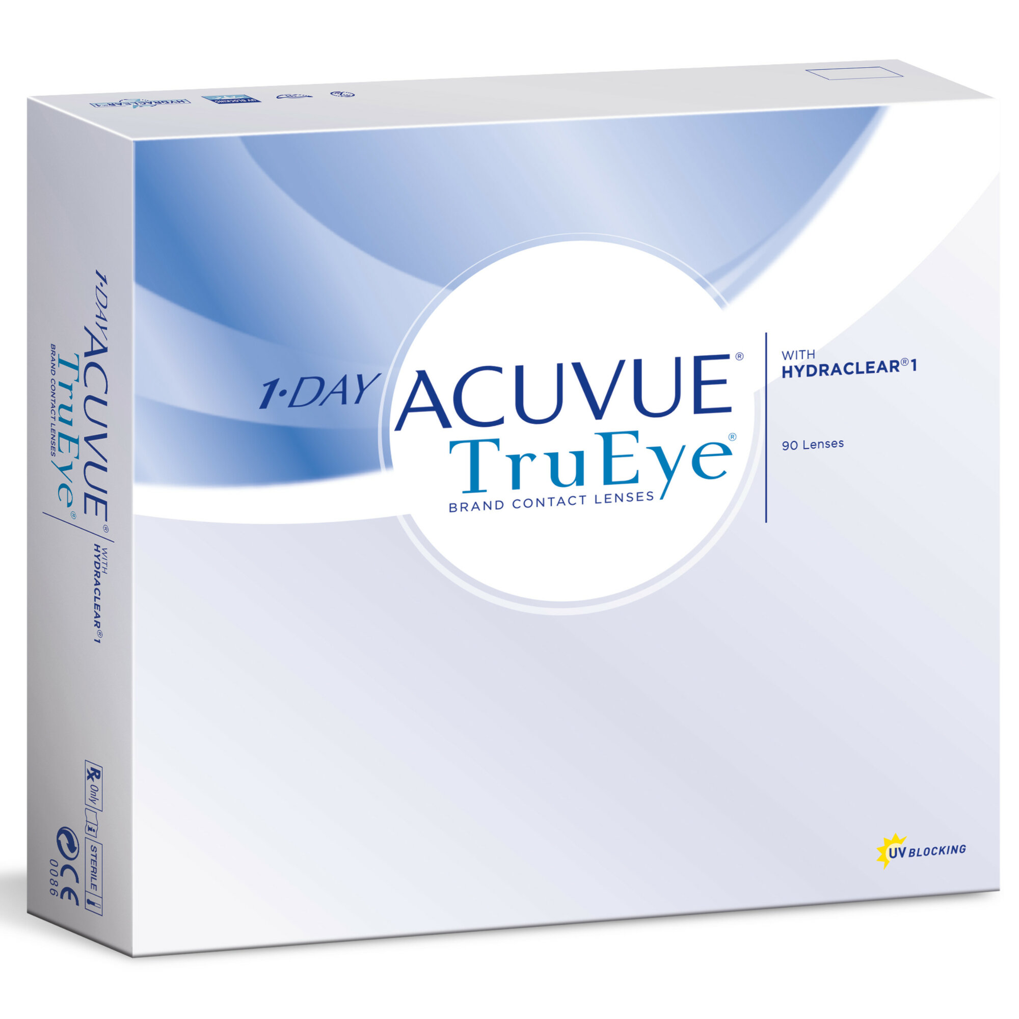 Контактные линзы ACUVUE 1-Day TruEye, 90 шт., R 8,5, D -3,75