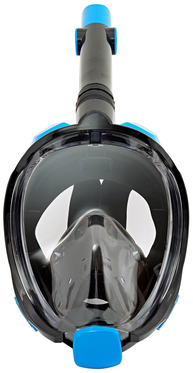 Полнолицевая маска для плавания (снорклинга) SARGAN Галактика Премиум цвет черный/синий (L/XL)