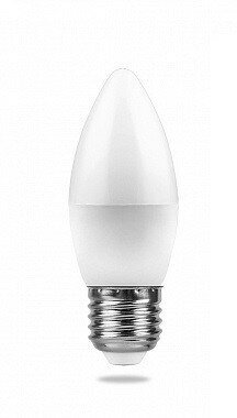 Светодиодная LED лампы свеча Feron Е27(е27) 7W (Вт) 4000K 580lm 100x37 220V LB-97 25759