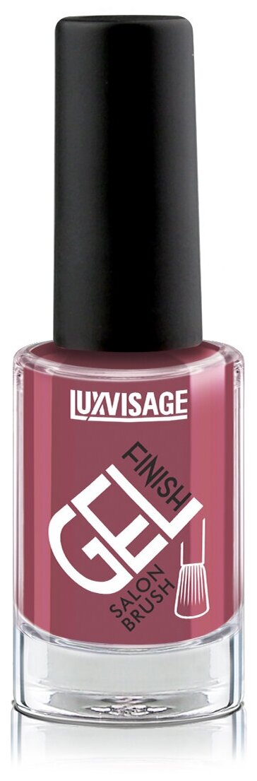 Лак для ногтей LUXVISAGE GEL finish тон 14 Темный пепельно-розовый