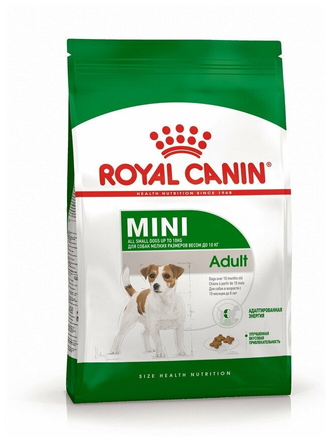 Сухой корм Royal Canin "Mini Adult" для собак мелких пород (весом от 4 до 10 кг), 8кг