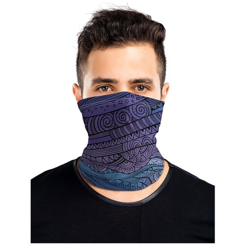 фото Универсальный бафф маска "нежный узор" joyarty