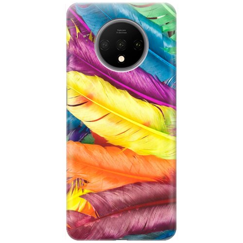RE: PA Накладка Transparent для OnePlus 7T с принтом Разноцветные перья re pa накладка transparent для huawei mate 40 pro с принтом разноцветные перья