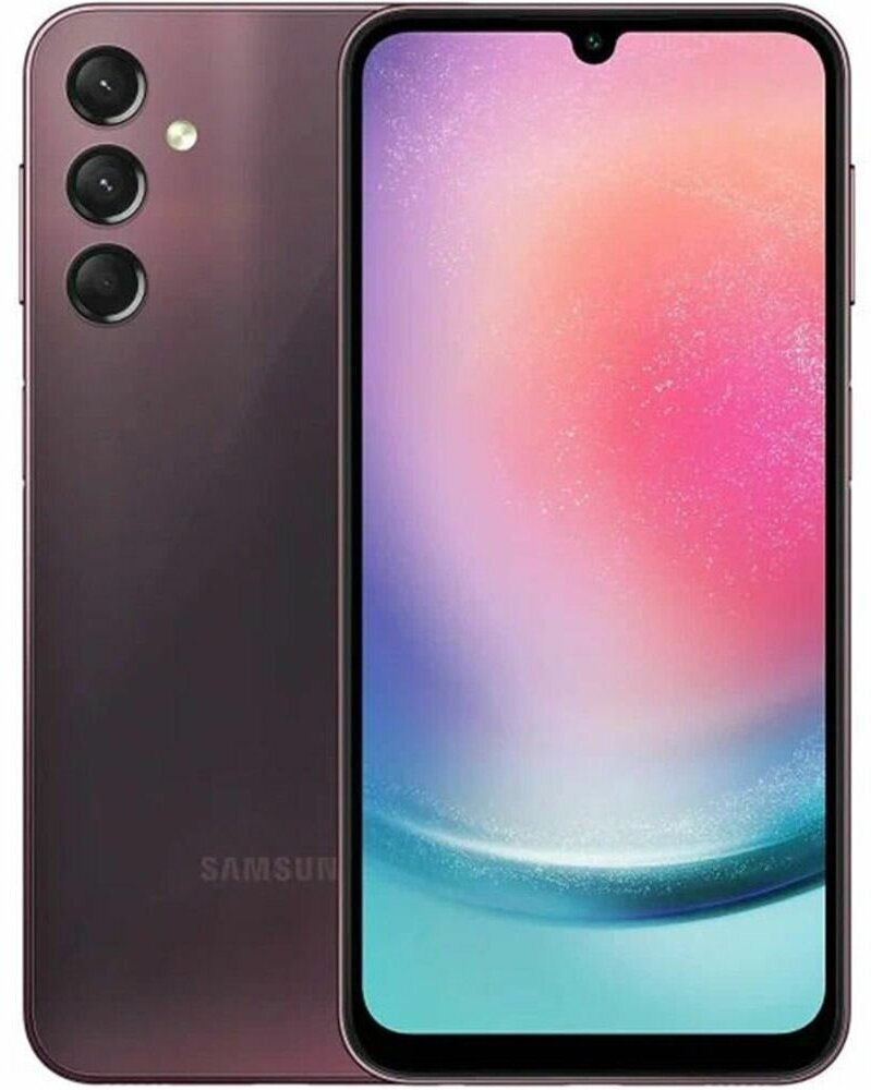 Смартфон Samsung Galaxy A24 4/128 ГБ, Dual nano SIM, красный