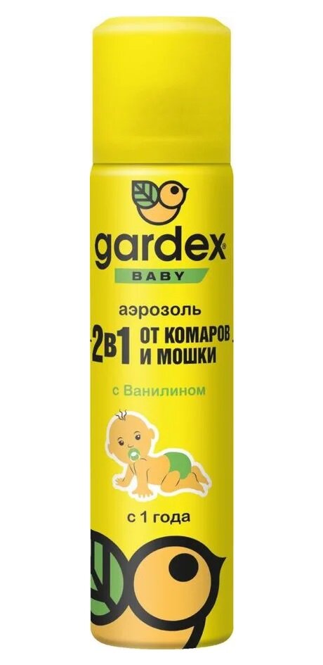 Средство от комаров и от мошки 2 в 1 Gardex Baby Аэрозоль
