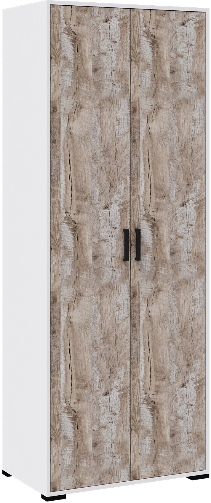 фото Прихожая Бриз шкаф платяной белый/дуб юкон