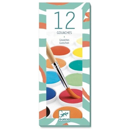 DJECO Гуашь для рисования 08803 12 цв 1161₽