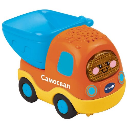 Самосвал VTech Бип-Бип Toot-Toot Drivers (80-142526), 9 см, голубой/оранжевый/желтый