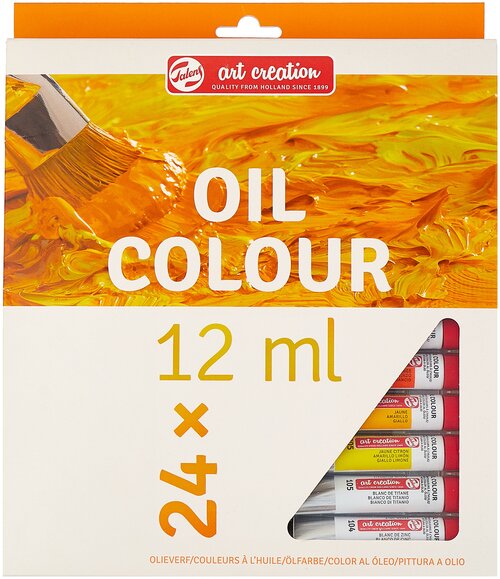 ArtCreation Масляные краски Oil colour (9020124M), 12 мл, 24 цв., разноцветный