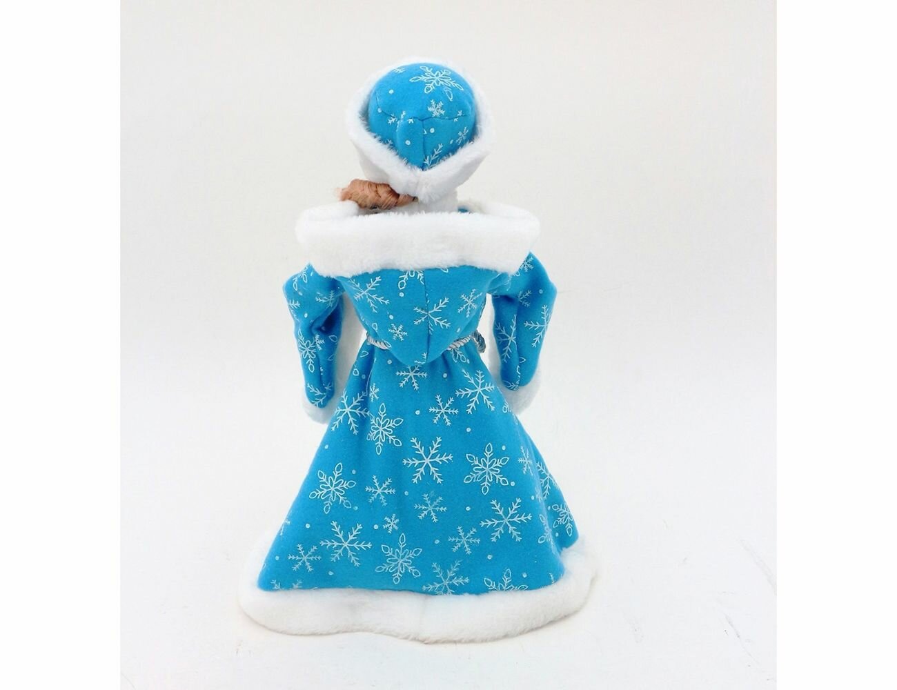Фигура под ёлку снегурочка в голубой шубке и белой шапке, 30 см, Triumph Tree 85827