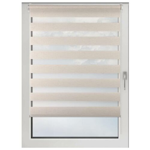 Штора рулонная Day&Night, 80х160 см, цвет натуральный лен 7113646