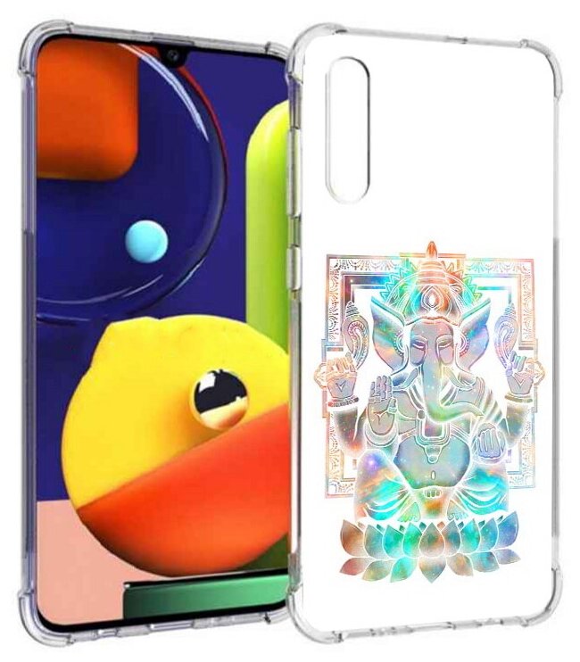 Чехол задняя-панель-накладка-бампер MyPads умный слон для Samsung Galaxy A70/A70s SM-A705F (2019) противоударный