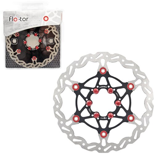 фото Диск тормозной 160 мм черный паук + 6 болтов ashima arf-1-160-bk