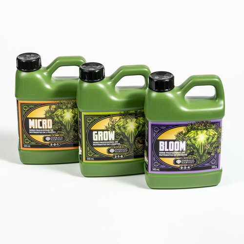 Удобрение Emerald Harvest Grow+Bloom+Micro 0,5Л для растений стимулятор emerald harvest root wizard 0 95л для растений