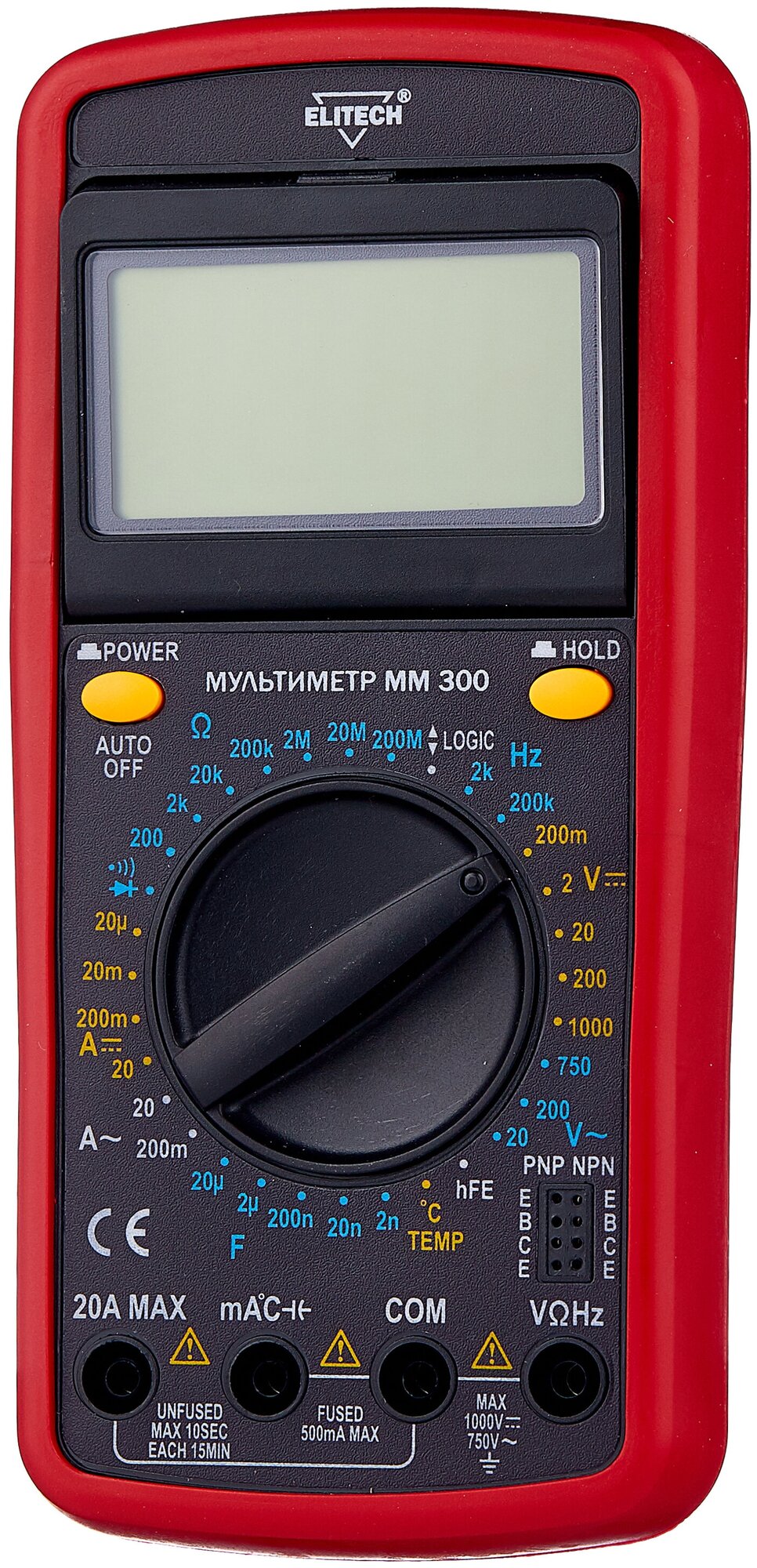 Мультиметр цифровой ELITECH ММ 300