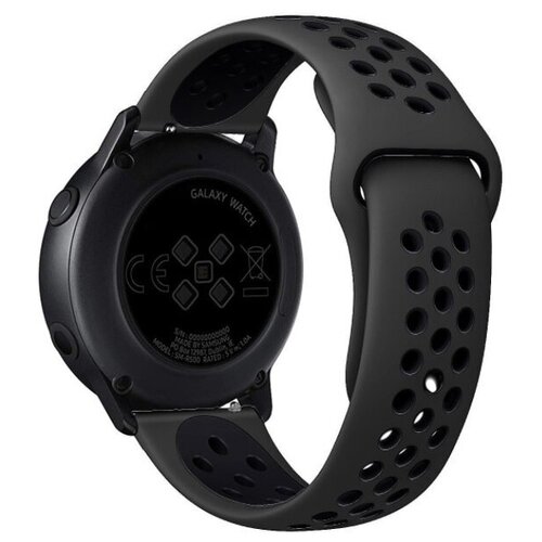 умные часы xiaomi amazfit watch band black pace smartwatch Универсальный спортивный ремешок для Huawei, Samsung, Garmin, 22 мм. черный/черный.