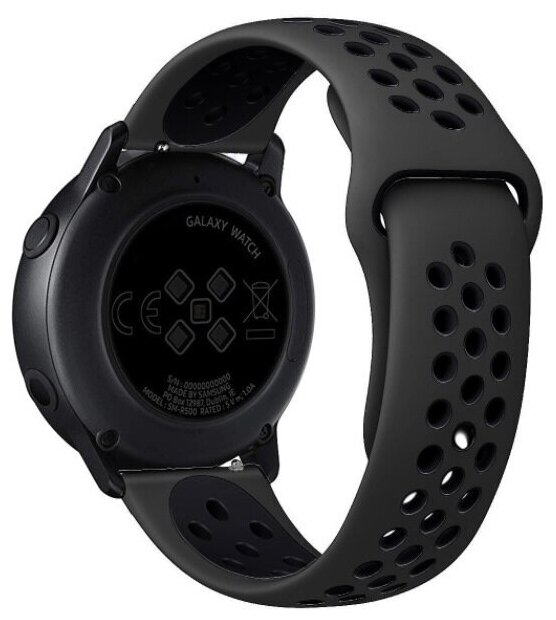 Ремешок спортивный для Amazfit Bip/Bip Lite/GTR 42mm/GTS, цвет черный черный 20 мм.