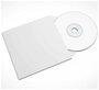 Конверт бумажный без окна, декстрин 50 шт для CD-DVD-BD на 1 компакт-диск, 12,5x12,5 см, Белый