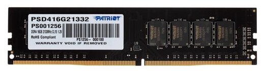 Модуль памяти Patriot 16GB PC17000 DDR4 PSD416G21332