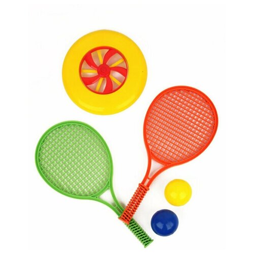 фото Игровой набор теннис с летающей тарелкой "привет, лето" bestlike
