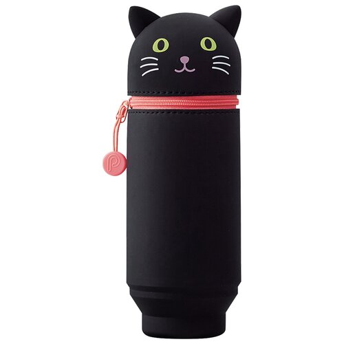 Пенал-тубус большой школьный, детский «Черный кот»