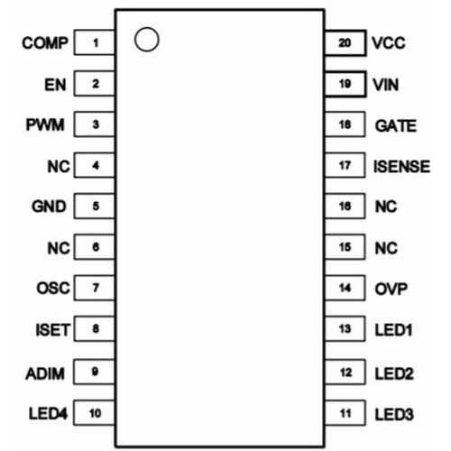 Микросхема - p/n MP3398AGY, SOIC20, 1 шт.