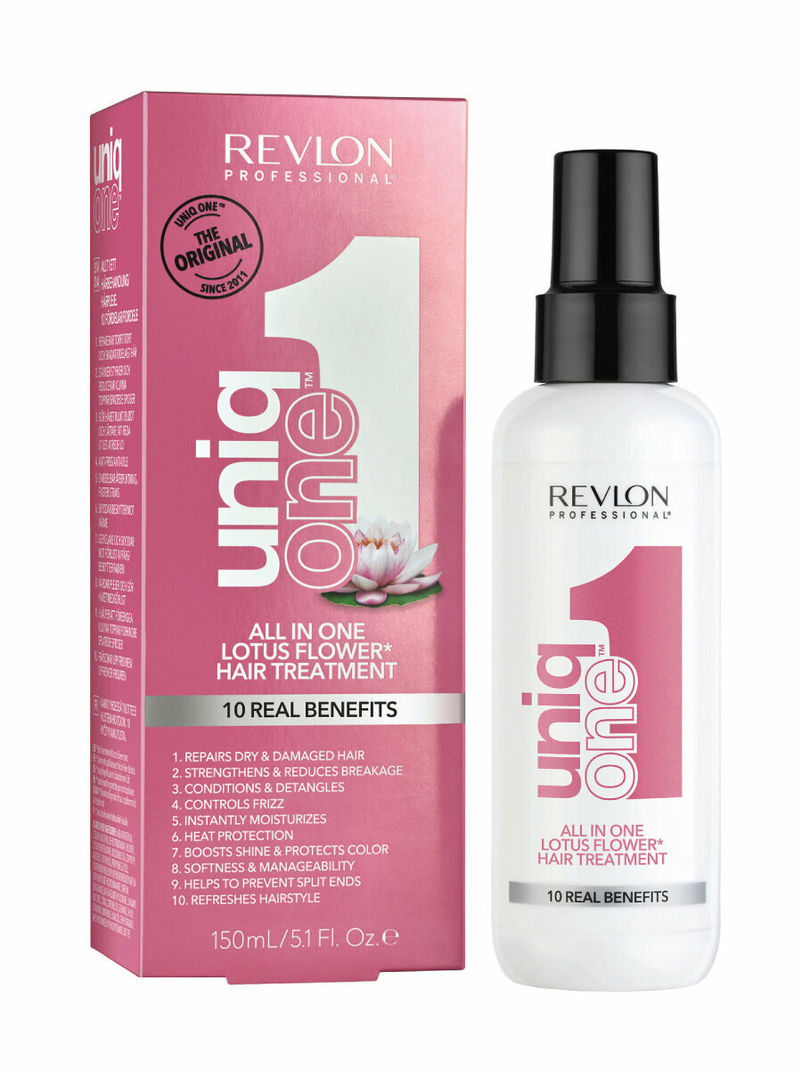 REVLON PROFESSIONAL Uniqone Hair Lotus Treatment Спрей-Маска для ухода за волосами с ароматом лотоса 150мл