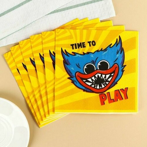 Салфетки бумажные Хагги Вагги 33х33 см 20 штук 3-х слойные Монстр 464₽