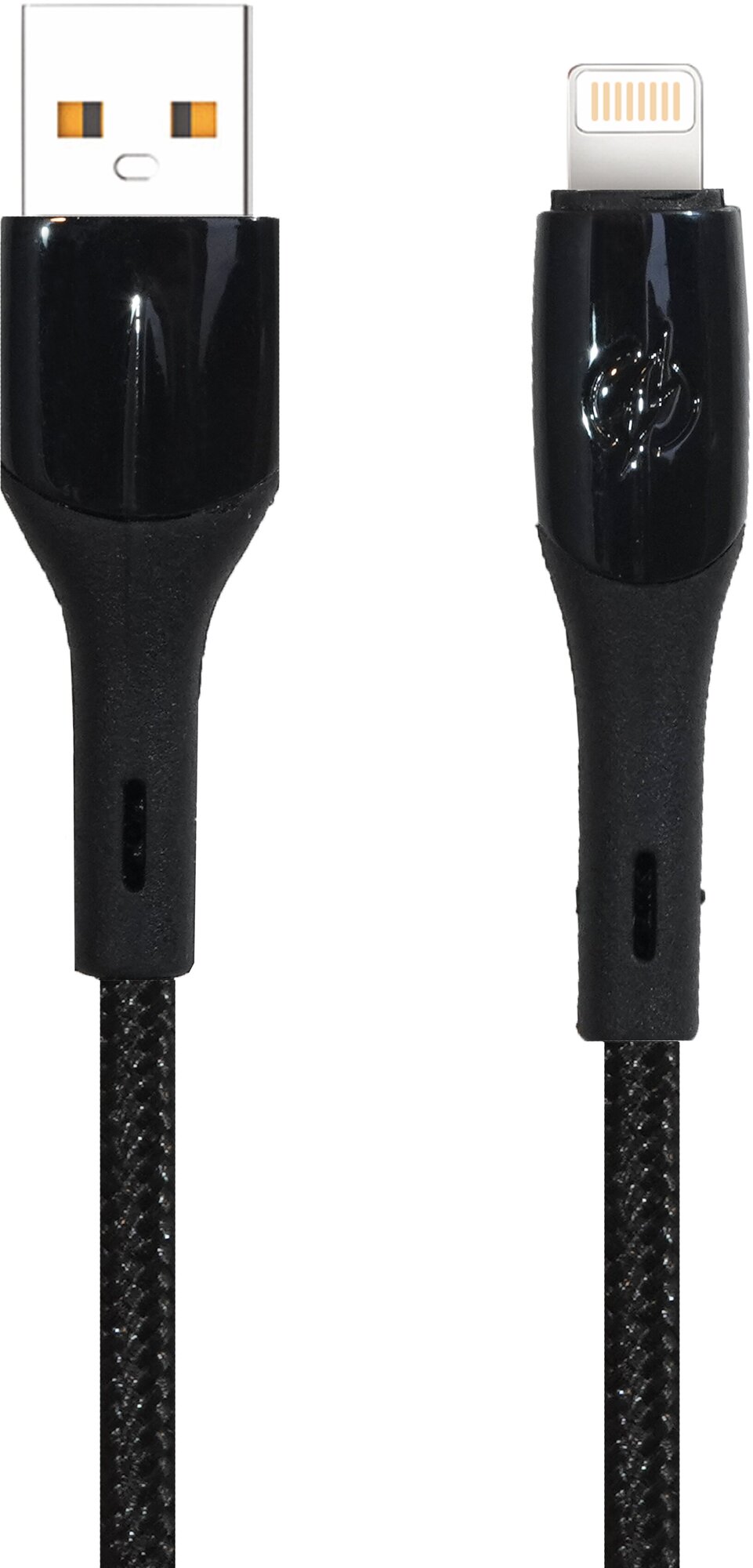 Кабель USB - 8 pin FaisON K-18 Static, 1.0м, 2.4A, цвет: чёрный в оплётке