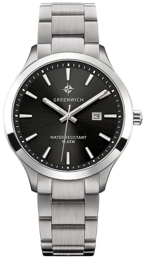 Наручные часы GREENWICH Chelmsford GW041.10.31, черный, серебряный