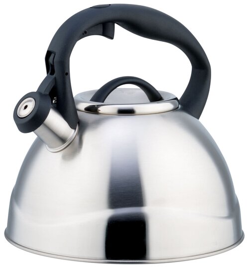 Bohmann Чайник со свистком BH-9906 3 л, 3 л, хром/черный