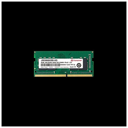 Модуль памяти Transcend Модуль памяти Transcend 4GB JM DDR4 2666Mhz SO-DIMM 1Rx8 512Mx8 CL19 12V 99100₽