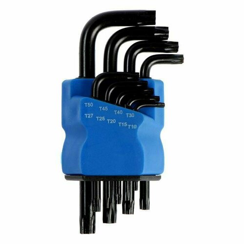 Набор ключей для дома и автомобиля black TORX Tamper CrV TT10 - TT50 9 шт 696₽