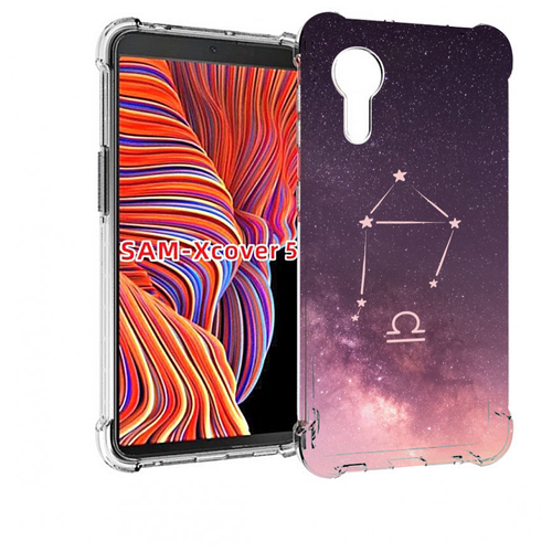 Чехол MyPads знак зодиака весы 4 для Samsung Galaxy Xcover 5 задняя-панель-накладка-бампер