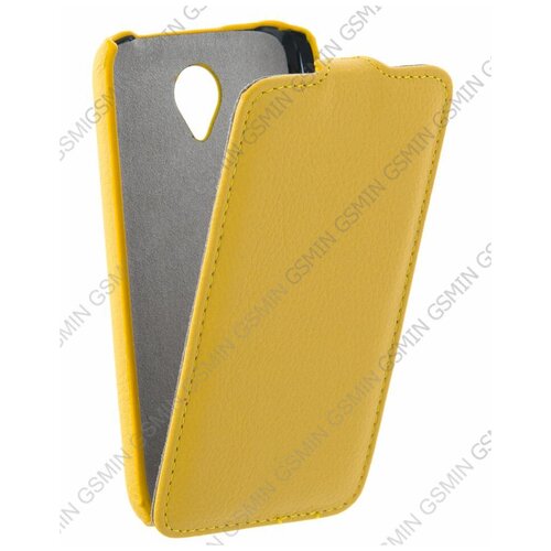 Кожаный чехол для Lenovo S750 Art Case (Желтый) кожаный чехол для lenovo s750 art case оранжевый