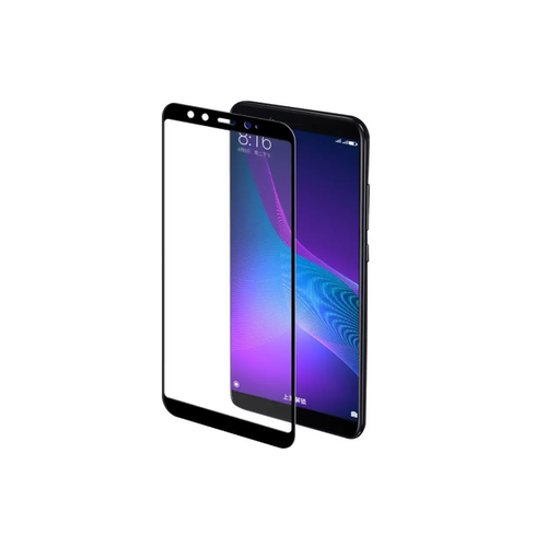 Защитное стекло для телефона Xiaomi Mi A2 / Xiaomi Mi 6X / полноэкранное / чёрная рамка