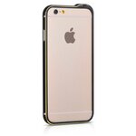 Бампер iPhone 6, HOCO, Blade series Fedora, металлический, черный - изображение