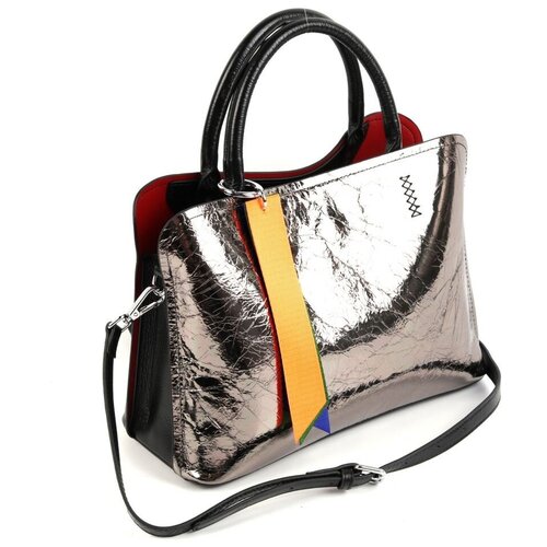 фото Женская кожаная сумка decorattra 8806 blw сильвер decoratta