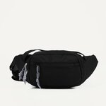 Alpaka Поясная сумка на молнии, 2 наружных кармана, цвет чёрный - изображение