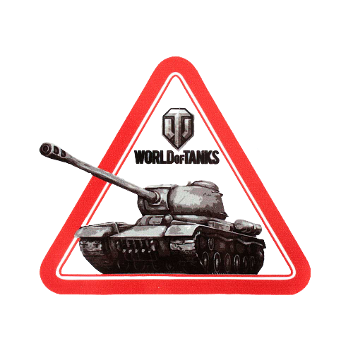 Наклейка на авто World of Tanks 12x12 см BI100150