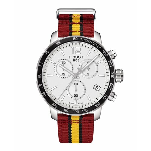 Наручные часы TISSOT Часы Tissot Quickster Chronograph Nba Miami Heat T095.417.17.037.08, белый, красный