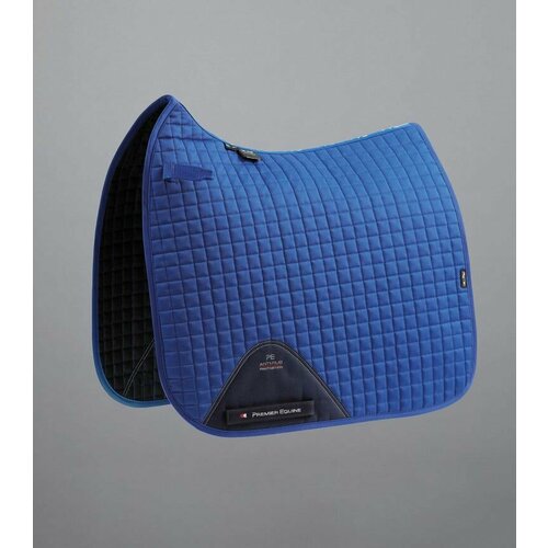 Вальтрап для лошади из хлопка Close Contact Cotton Dressage Saddle Pad (синий)